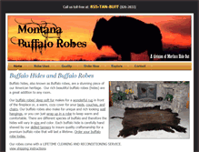 Tablet Screenshot of montanabuffalorobes.com